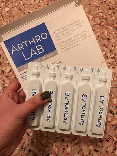 Photo of Arthro Lab single dose for joint restoration
